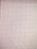Ткань полульняная бело-розовая клетка арт.570-1В