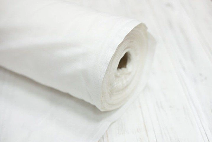 Ткань полульняная Белая арт.5026В