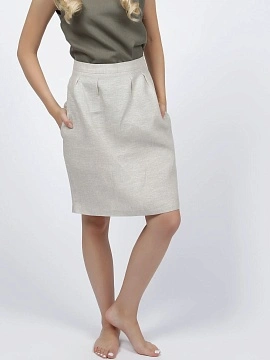 Юбка льняная Венеция цвет натуральный