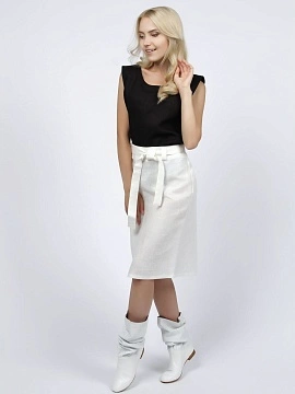 Юбка льняная Флоренция белый