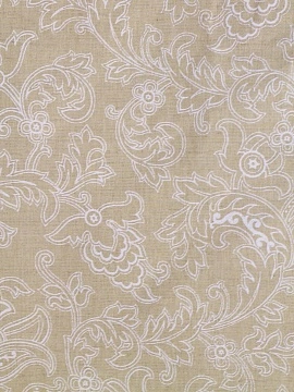 Ткань льняная Узорная-1