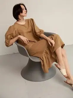 Платье Karolina limited ocher