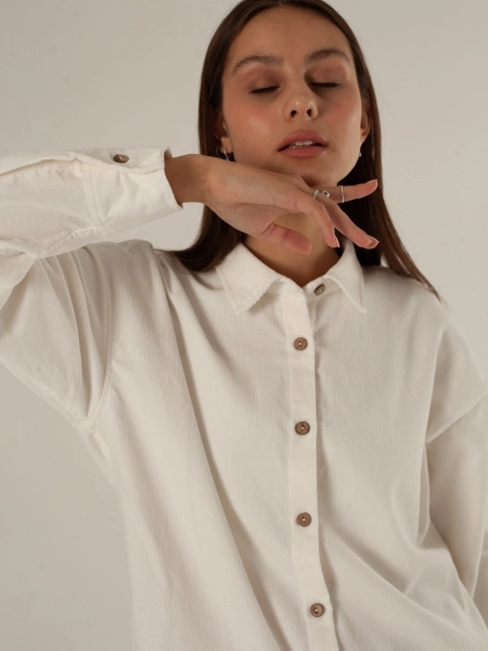 Рубашка velvet Celine white