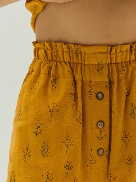 Брюки flannel Levanto limited mustard trees