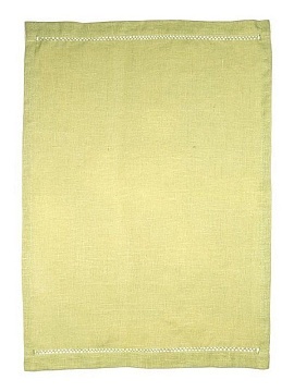 Полотенце льняное с мережкой оливковый
