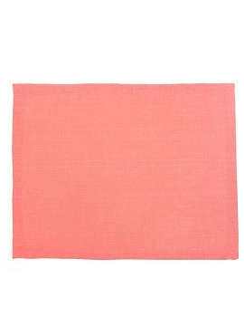 Плейсмат льняной цвет коралл