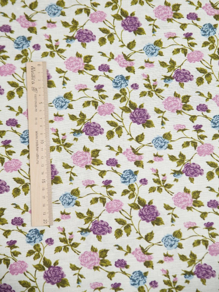 ОСТАТОК меньше метра Ткань полульняная Камелия арт.8415