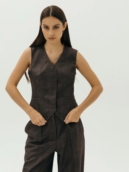 Жилетка wool Classy limited chocolate