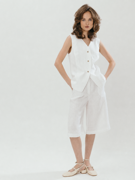 Шорты-бермуды Parisian white