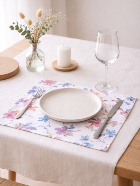 Салфетка льняная Осенний мотив