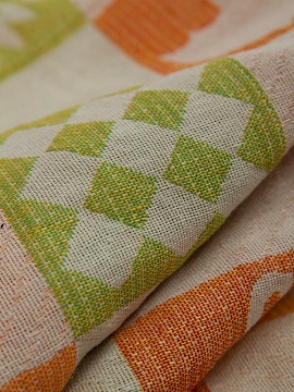 Льняная ткань декоративная Пазл 2