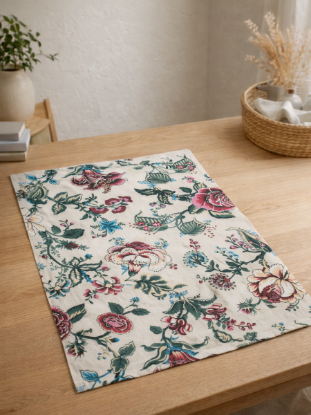 Полотенце льняное Цветочный Прованс