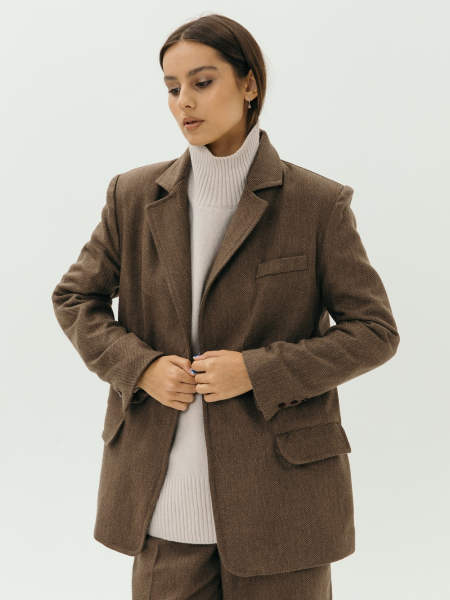 Жакет wool Parisian limited chocolate