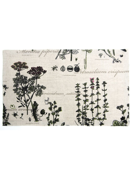 Плейсмат льняной Ботаника