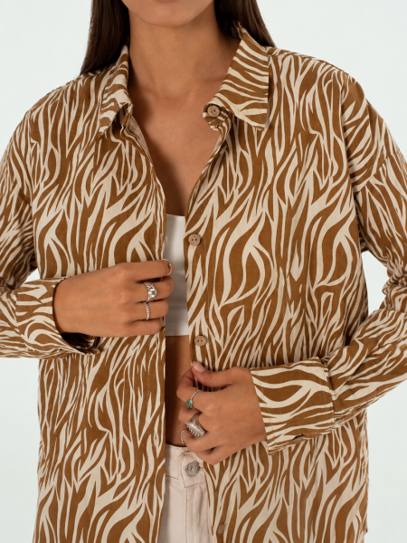 Рубашка Celine limited zebra
