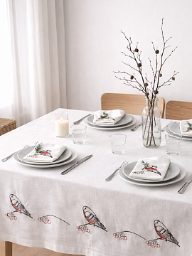 Комплект столовый Снегири