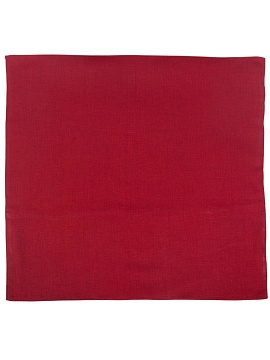 Льняная наволочка квадратная бордо