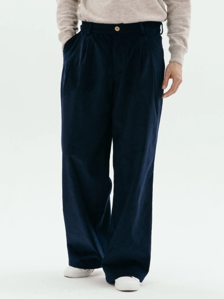 Брюки velvet Wide limited sea
