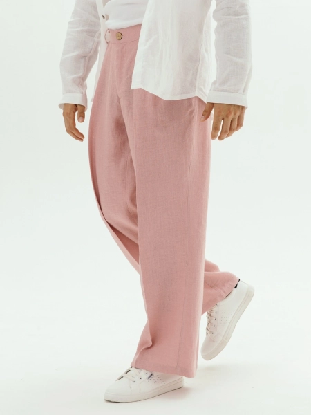 Брюки Wide dusty rose