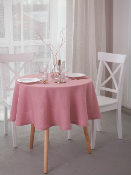 Скатерть круглая Together dusty rose