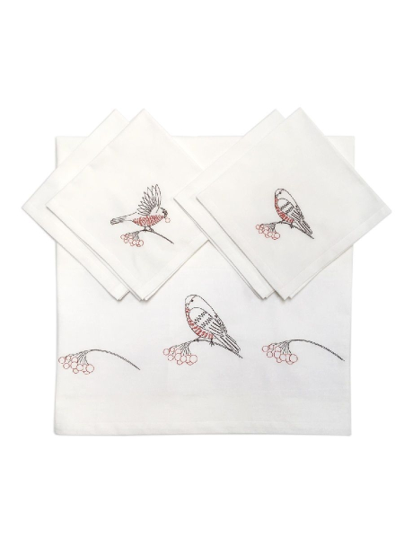 Комплект столовый Снегири