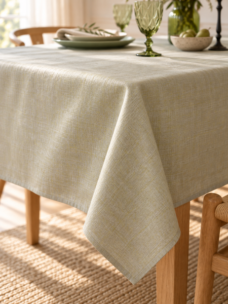 Скатерть льняная Цитрусовый меланж без салфеток