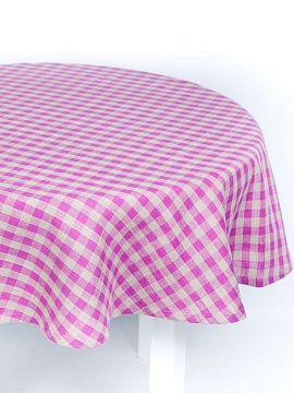 Скатерть круглая изо льна Виргиния без салфеток