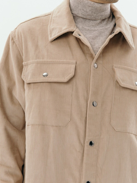 Рубашка velvet Larger limited beige