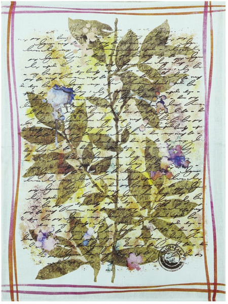 Полотенце льняное Послание