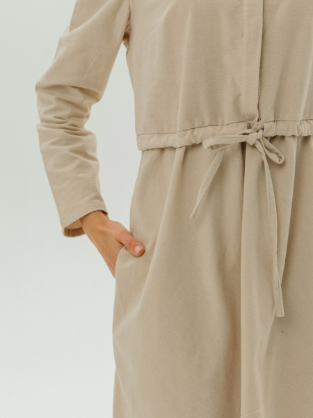 Платье flannel Grace natural