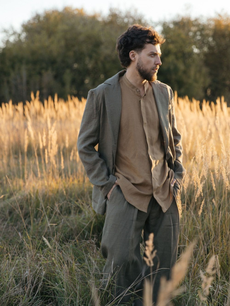 Рубашка Hugo limited ocher