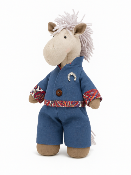 Льняной сувенир конь Юлий