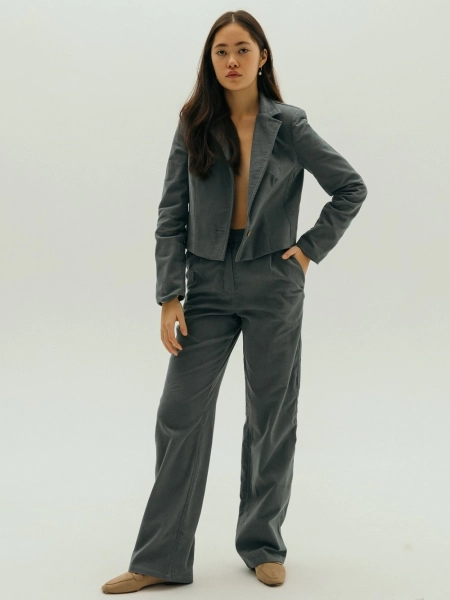 Жакет velvet Classy graphite