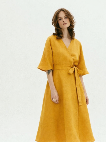 Платье Blossom limited mustard