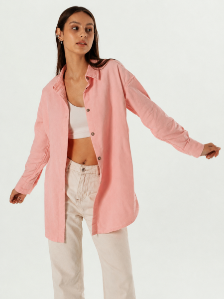 Рубашка velvet Celine dusty rose