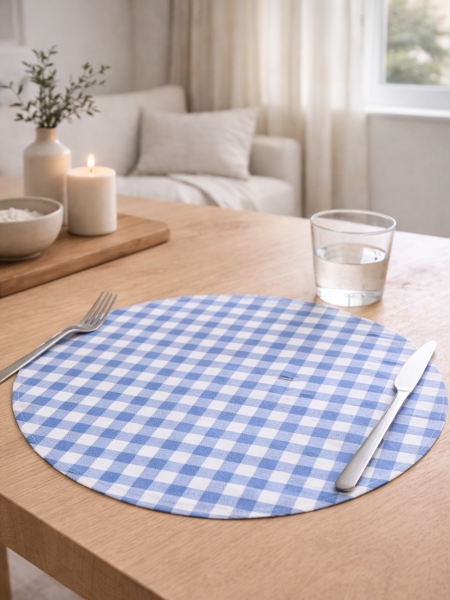 Салфетка круглая изо льна Виши