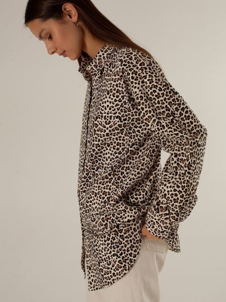 Рубашка Celine limited leopard