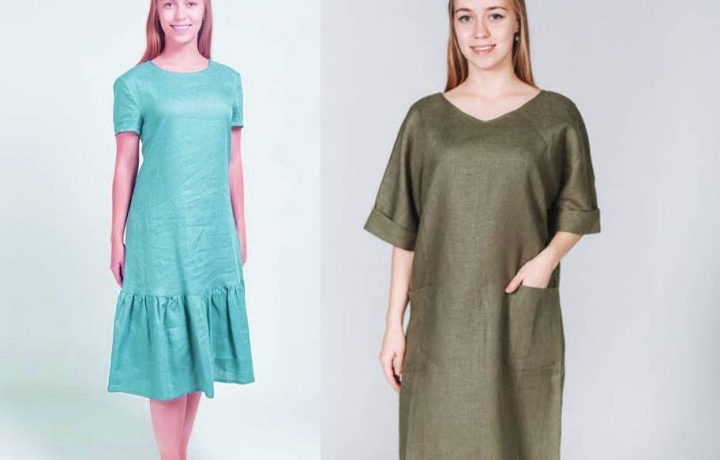 Новые льняные платья — роскошь от самой природы