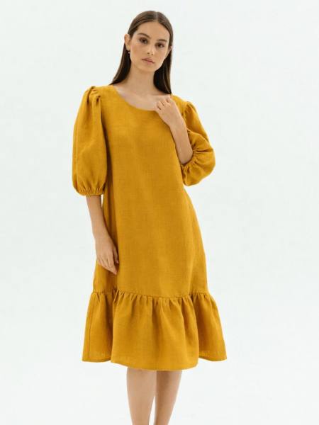 Платье Karolina limited mustard