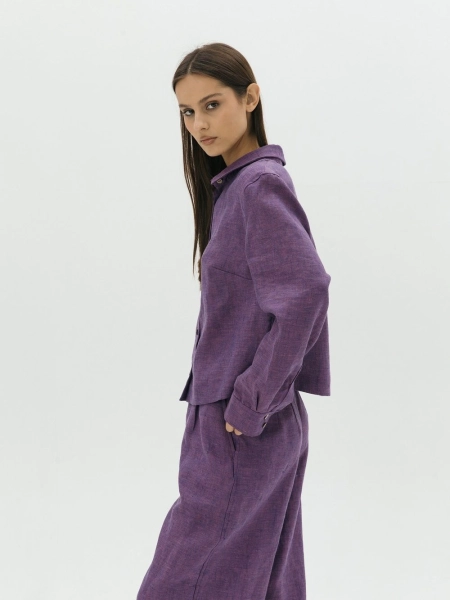 Рубашка Vivid limited eggplant melange