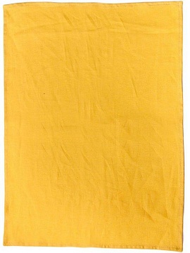 Полотенце льняное цвет желтый