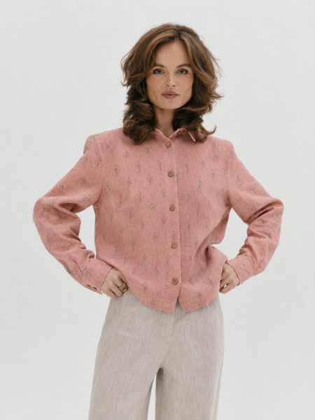 Рубашка flannel Vivid limited dusty rose trees