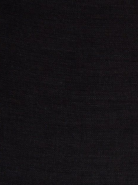 ОСТАТОК меньше метра Ткань изо льна Черная арт.129-147