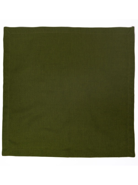 Салфетка льняная цвет зеленый