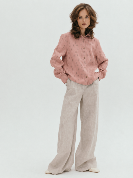 Рубашка flannel Vivid limited dusty rose trees