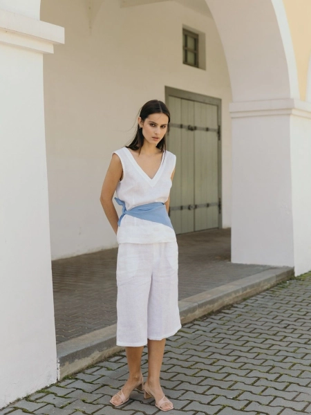 Шорты-бермуды Parisian white