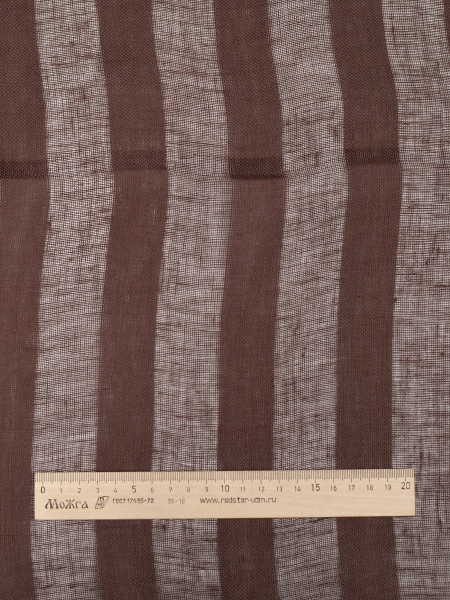 Ткань изо льна Шоколад арт.15С432-551