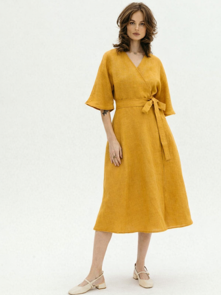 Платье Blossom limited mustard