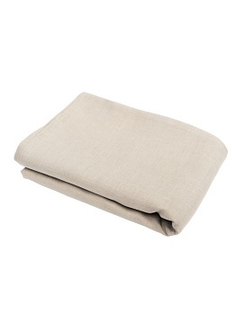 Льняной пододеяльник серый