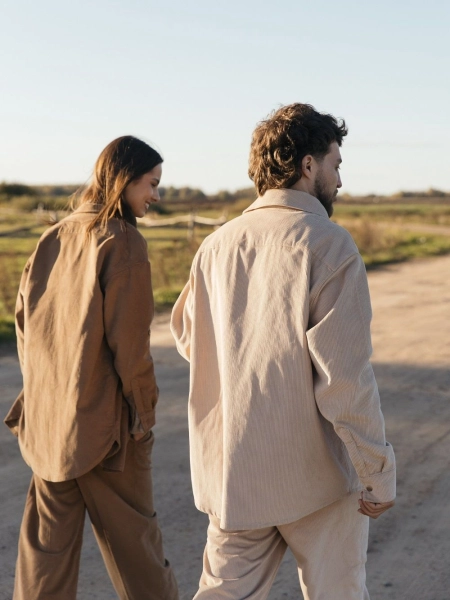 Рубашка velvet Larger limited beige